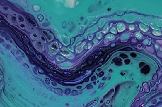 Arctic Ocean Teal and Purples on a Shimmering base. So Cool!